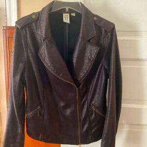 Leather look Moto jacket